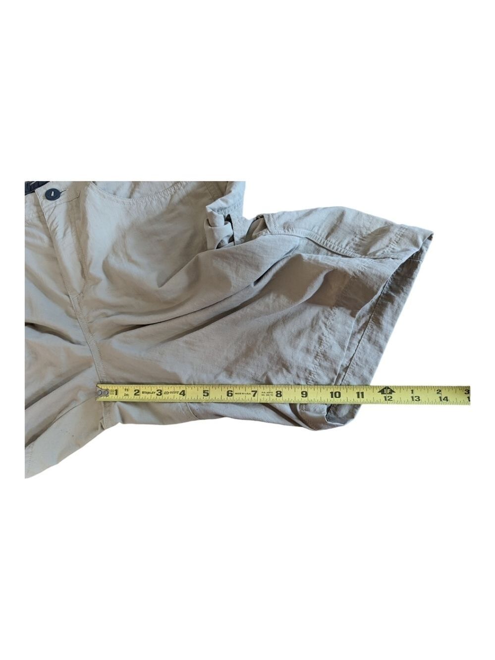 Patagonia Khaki Women's Away From Home Shorts Size 14 EUC Cabincore Outdoors - Picture 9 of 12